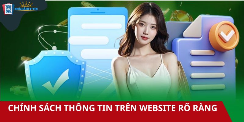 Chính sách thông tin trên website rõ ràng, dễ tìm hiểu