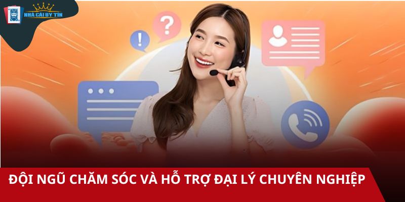 Đội ngũ chăm sóc và hỗ trợ đại lý chuyên nghiệp